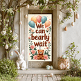thumbnail image 5 of LUUFILx Teddy Bear We Can Bearly Wait Banner with Balloons Roses Baby Shower Backdrop Background Photography Props Party Supplies Decorations, 5 of 7