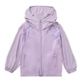 thumbnail image 2 of Xdegoge Kids Waterproof Rain Jacket with Hood Lightweight Boys and Girls Raincoat Hooded Zip Up Jackets Outerwear, 2 of 6