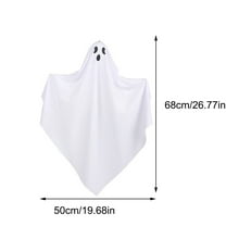 Halloween Hanging Ghosts Decoration,Halloween White Hanging Ghost,Halloween Decorations Outdoor Scary,Halloween Spooky Little White Spooky Ghosts Hang Ghost Decor for Patio Porch Indoors and Outdoors