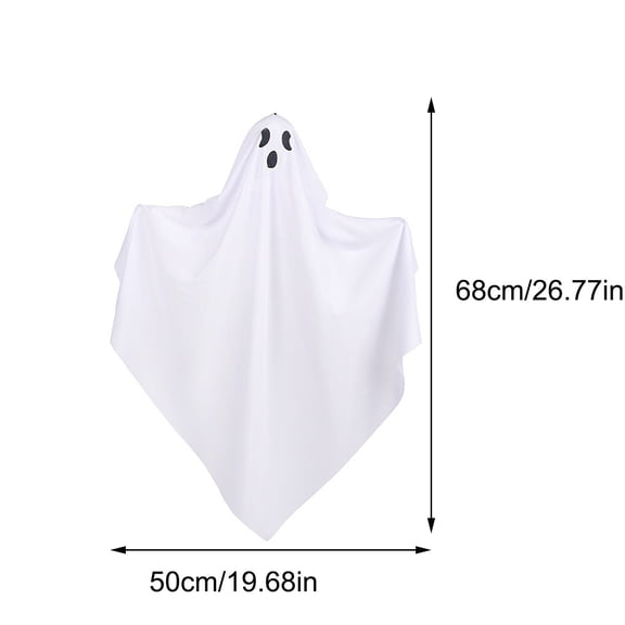 Halloween Hanging Ghosts Decoration,Halloween White Hanging Ghost,Halloween Decorations Outdoor Scary,Halloween Spooky Little White Spooky Ghosts Hang Ghost Decor for Patio Porch Indoors and Outdoors