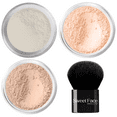 thumbnail image 2 of 4pc Full Size Kit (Pink Bisque) Mineral Makeup Matte Loose Foundation + Kabuki Brush + Concealer + Finishing Translucent Setting Powder + Bare Face Full Coverage, 2 of 5
