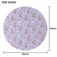 thumbnail image 6 of Princess and Unicorn Pattern Round Tablecloth 60"x60",Wrinkle Wipeable Table Cloth for Kitchen Dining Room Picnic Patio Party, 6 of 6