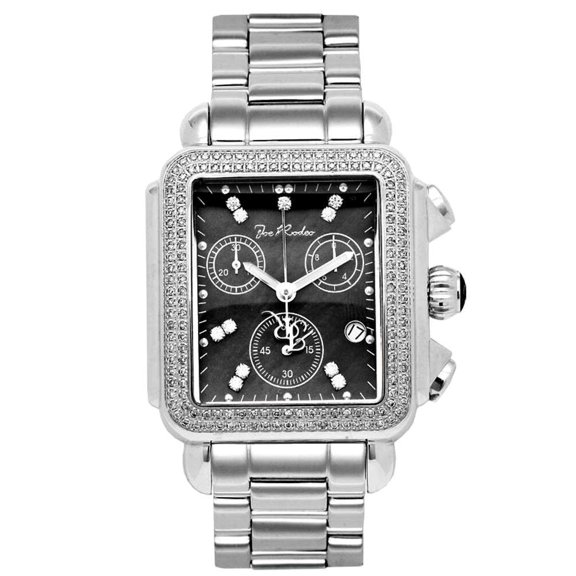 White Joe Rodeo Unisex-adult Diamond Watch Genuine Diamonds 1.5 ctw, 33 mm size case, Model: Madison, Style: JRMD2