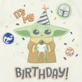 thumbnail image 5 of Star Wars The Child Infant Baby Boys Pullover T-Shirt Diaper Cover and Hat 3 Piece Outfit Set Green/White 12 Months, 5 of 5