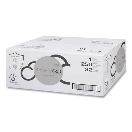 Papernet Heavenly Soft Multi-Fold Towel, Standard, 1-Ply, 4-inch x 9.5-inch, White, 250/Pack, 32 Packs/Carton (410171)