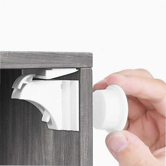 JESOT Magnetic Baby Safety Lock Kit for Childproofing, White, 20 Piece with 3 Keys