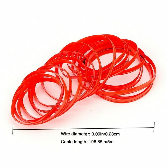 stanreset 5 Meter Car Interior LED Decorative Lamp Flexible Light Automotive Accessory, Blue red