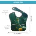 thumbnail image 4 of Susaid Jelly Fish Print Bibs for Babies Toddlers Adjustable Waterproof Free Soft Durable Bibs for eating with Large Pocket Food Catcher, 4 of 8