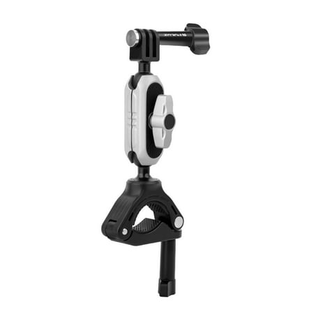 Image of PULUZ PULUZ PU862 Camera Mount Clamp Mount Handlebar Adapter Mount Aluminum Alloy with Dual Rotatable Ball Head with Adapter Phone Clip Compatible with Hero 11/10/9/8/7 and Other Action Camera