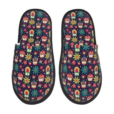 

Pofeuu Cute Animal Print EVA Fuzzy House super light Slippers Slippers Scuff Outdoor Indoor Warm Cozy Plush Bedroom Shoes Soft Flat Comfy Anti-Slip-Medium