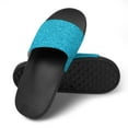 thumbnail image 4 of GZHJMY Stylish Slides for Women Men, Blue Glitter Abstract Background Soft Flexible Slip-on Sandals Slippers, 4 of 7
