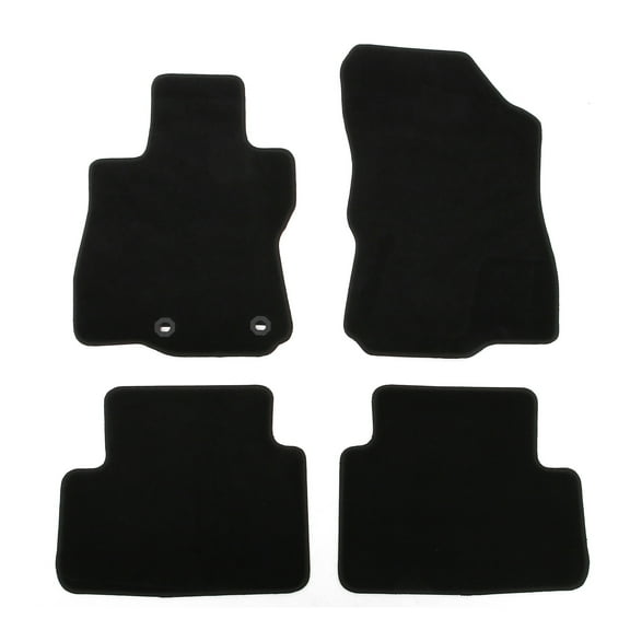 Ikon Motorsports Nylon Car Floor Mats Compatible with 2025-2026 Subaru Forester, OE Fitment Style Black Driver Passenger Car Carpets, Front Rear 4PCS Full Set