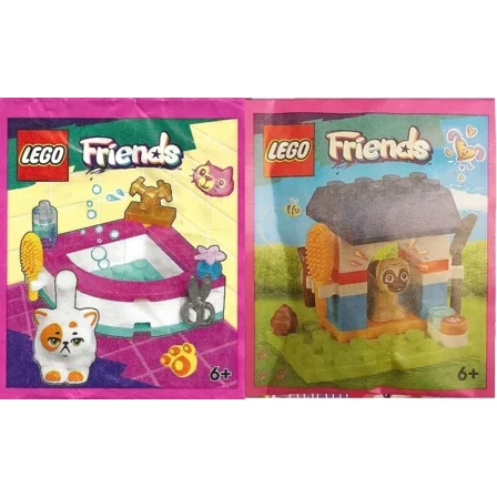 LEGO Friends: Pug with Doghouse and Cat Grooming Kit Combo Pack