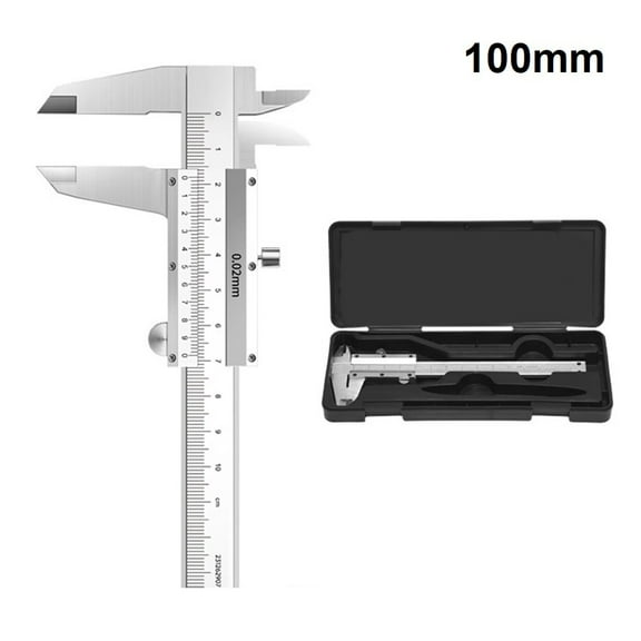 BUYISI Robust Mini Vernier Caliper 100mm Perfect for Measuring Small Objects Precisely