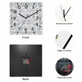 thumbnail image 2 of Farmhouse Flower Wooden Wall Clock Silent Non Ticking, Botanical Vintage Light Blue Leaf Square Wall Clocks Battery Operated, Decor Clock for Home Office, Living Room, Kitchen, 12 Inch, 2 of 9