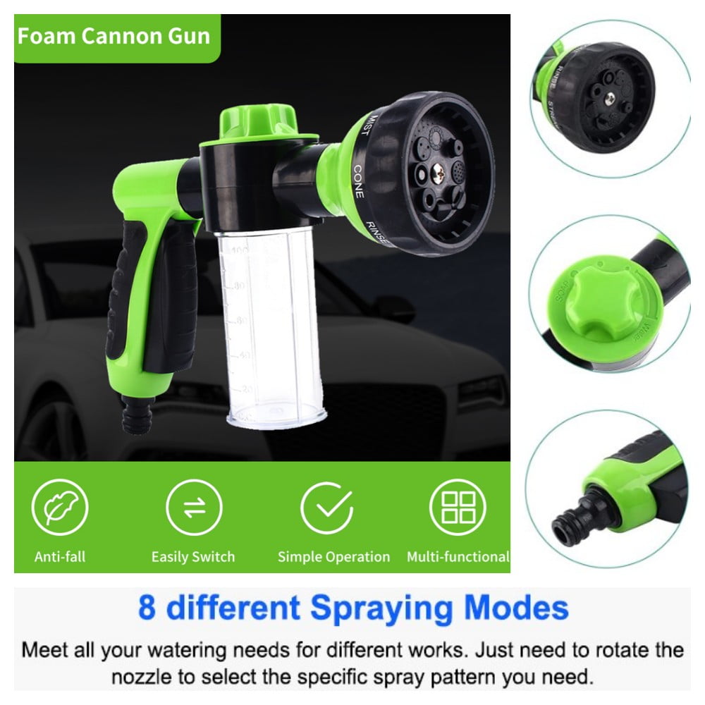 Garden Hose Sprayer with Soap Dispenser High Pressure Car Wash Foam
