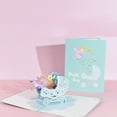thumbnail image 4 of Tarjeta de baby shower, tarjeta de niña, tarjeta de felicitaciones, tarjeta emergente de felicitaciones por el nuevo cumpleaños, tarjeta de cochecito de bebé en 3D, 4 of 6