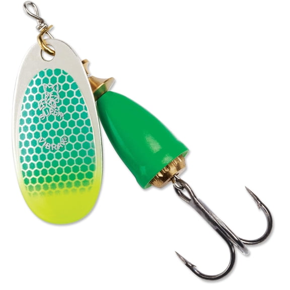 Blue Fox Classic Vibrax 06 Tackle, Green Scale Chartreuse Tip UV, 5/8 60-60-315IC
