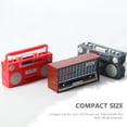 thumbnail image 2 of EeaseCA Mini House Radio Model Decor Miniature Radio Ornament Doll House Decoration, 2 of 7