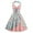 Pale Pink, variant on IBTOM CASTLE Womens 1950s Vintage Rockabilly Princess Pageant Prom Dress Floral Halter Swing Wedding Evening Party Gown M Red+Black