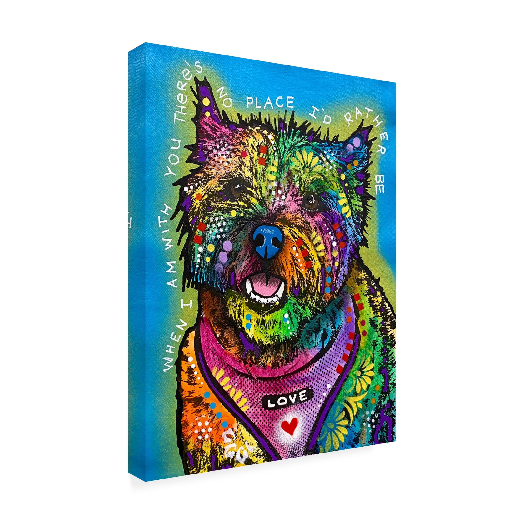 Canvas Wall Art - Dean Russo 'There Is No Place I Would Rather Be' Wall Art for Living Room, Bedroom, or Office Décor by Trademark Fine Art - 18 x 24 Inches