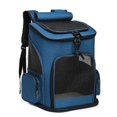 thumbnail image 1 of Cat Dog Backpack, Breathable Foldable Cat Dog Carrier Bag for Small Cats and Puppy Dogs, Cat Carrier Backpack with Interior Safety Strap (Blue33*26*40, 1 of 5