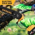 thumbnail image 6 of 2-in-1 Brushless Pole Saw & Cordless Mini Chainsaw, 8 Inch 4.0Ah Electric Pole Saw Battery Powered, 19.2Ft/s Extendable Pole Multi-Angle for Wood Cutting, Tree Trimming, 6 of 6