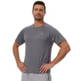thumbnail image 5 of Satankud Mens Sun Protection UPF 50+ Moisture Wicking Short Sleeve Shirts Workout Rash Guard Swim Shirts Running Athletic Gym Surf Hiking Dark Grey-2XL, 5 of 11