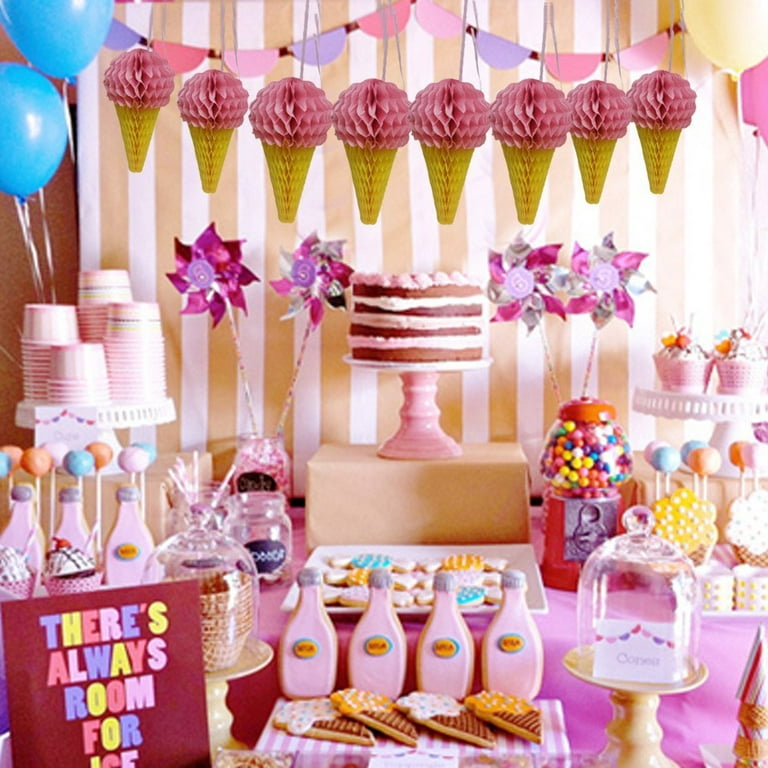 Pastel Candy Birthday Party: Carmendy is FOUR! - Ice Cream Off Paper Plates