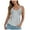 White, variant on Womens Tank Tops Women's Retro Three Button Lace Neckline Camisole Womens Camisole Sky Blue S
