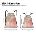 thumbnail image 2 of Xecao Abstract Marble Texture Pattern Sports Drawstring Backpack - String Swim Gym Bag with Wet Proof Pocket for Women&Men-Small, 2 of 6