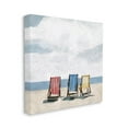 thumbnail image 2 of Stupell Industries Beach Chairs Coastal Cloudy Shore Coastal Painting Gallery Wrapped Canvas Print Wall Art, 2 of 5
