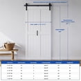 thumbnail image 3 of Easy4Home Bifold Barn Door 36"x84" Bi-Fold Sliding Closet Doors with Track and Hardware Kit Space Saving, 3 of 6