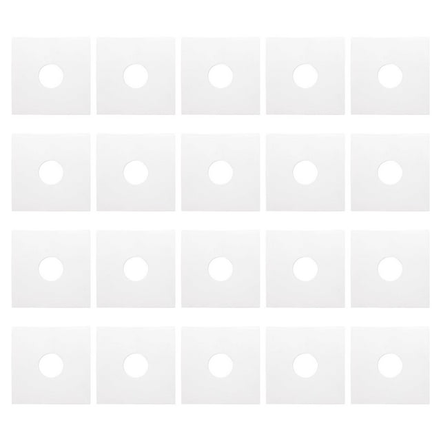 Munas internas de 20x Vinyl , portadas de álbumes para protección de discos de vinilo, manga protectora reutilizable, mangas internas blancas 10 pulgadas cuadradas