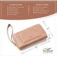 thumbnail image 5 of Claasico Women's Slim Wristlet Wallet | RFID Block, 6 Credit Card, Money & Receipt Organizer, 5 of 6