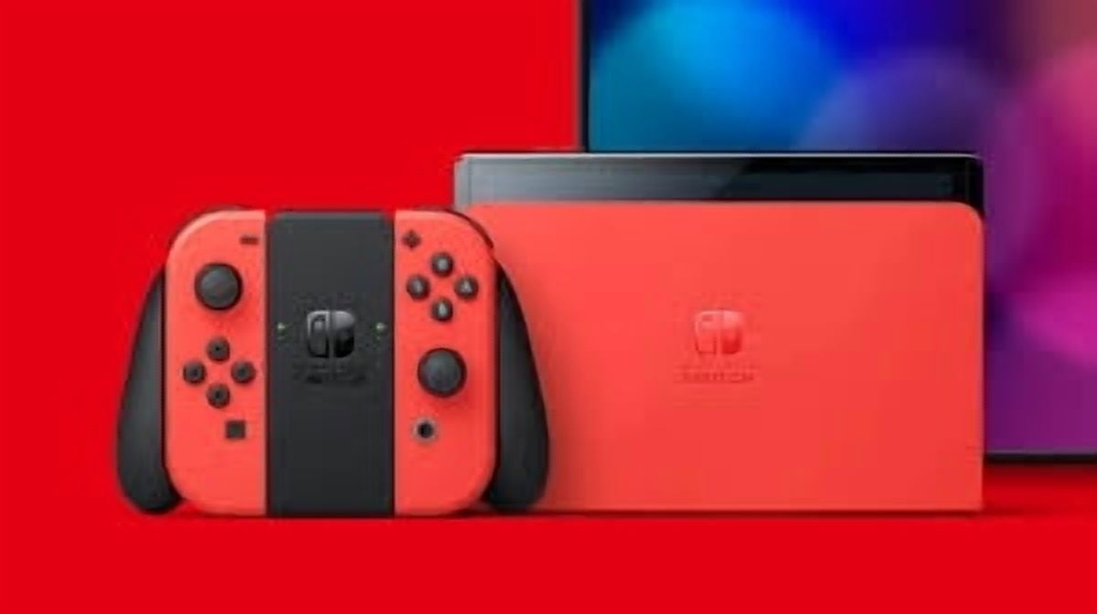 Nintendo Switch OLED Mario Red Special Edition (JP Console) Bundle with Super Mario Odyssey
