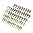 thumbnail image 2 of 120pcs / 30Set la pesca Conjunto de seguridad clips de cable del piloto trasero Tubos de goma con lo Abanopi Entrada terminal, 2 of 7