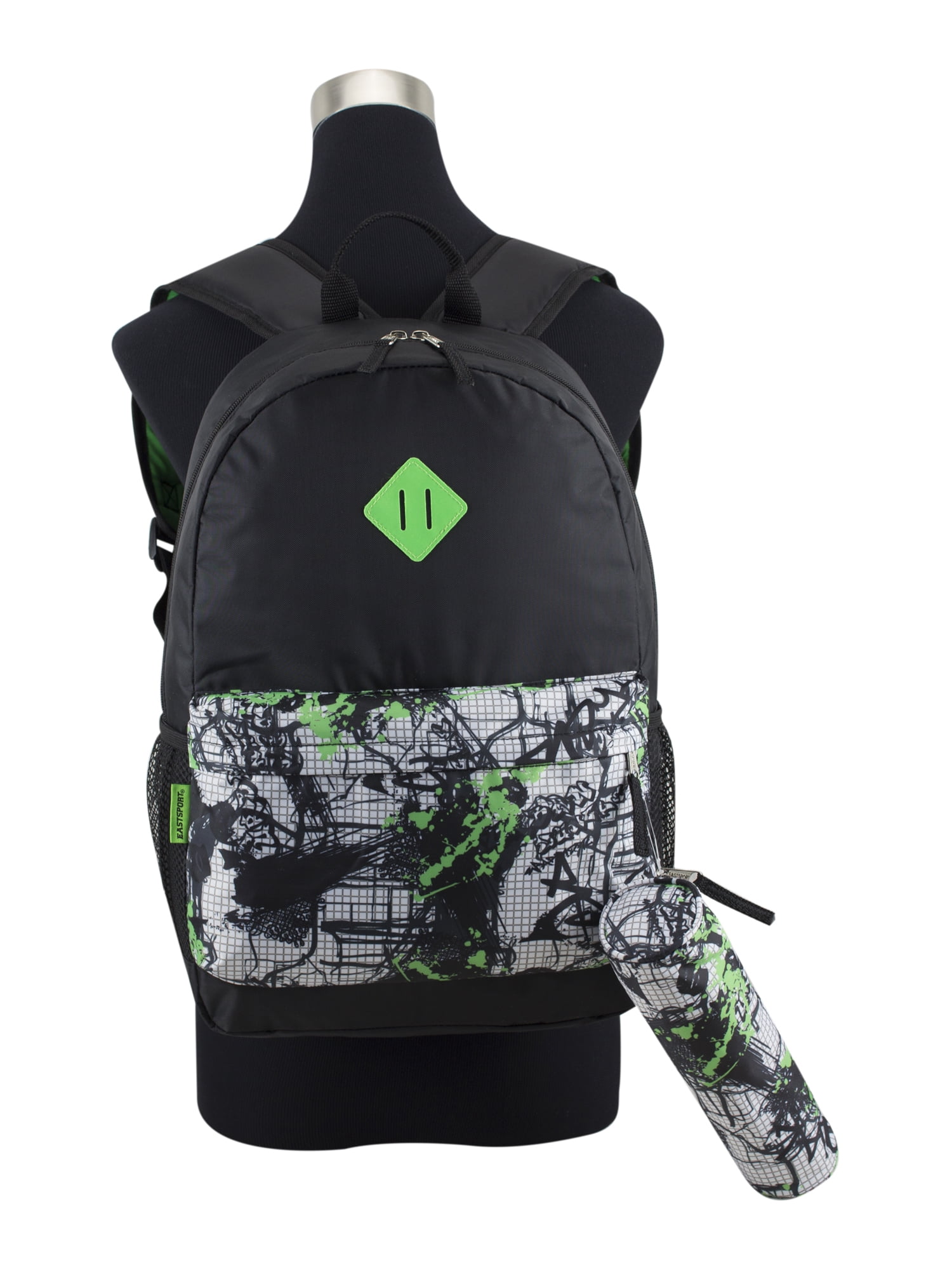 Eastsport Classic Dome Backpack with Matching Pencil Case, Urban Grid
