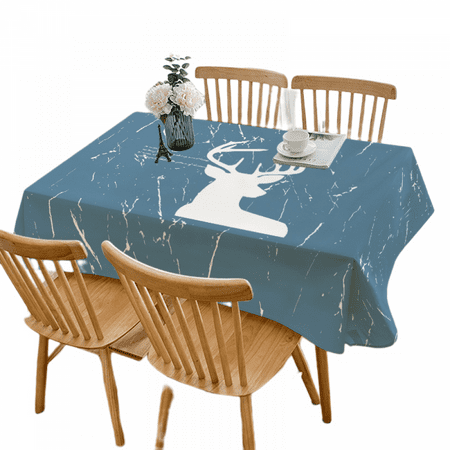 

Tablecloth Rectangle Spring Stain Resistant Print Polyester Table Cloth for Home Kitchen Dining Room Picnic Party Holiday Decorative(78inche)