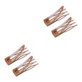 thumbnail image 4 of fastboy Ornements pour Cheveux Outils de Coiffure Robustes Simples Pince Latérale Pince à Pression Café 2Set, 4 of 6