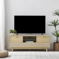 thumbnail image 1 of Larsen Smart TV Stand with Audio System, Oak, 1 of 13