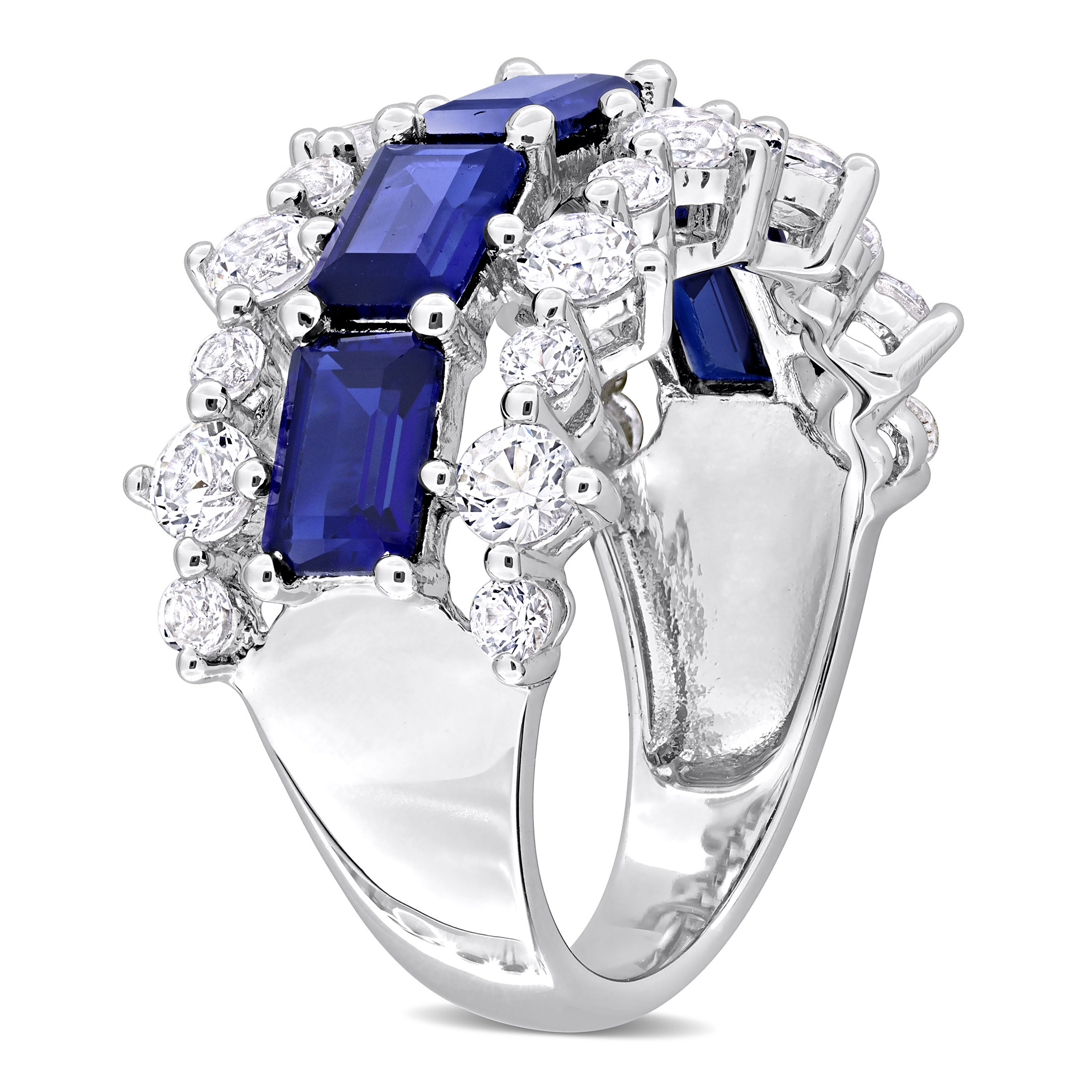 Everly Women's Created Sapphire Sterling Silver Ring