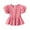 Red, variant on LNMQLPDBS Toddler Girl Clothes Ruffle Hem Casual Babydoll Tops Plaid Shirts for Girls Crewneck Puff Sleeve Top Party School Seaside Summer Blouse Red 12-18 Months