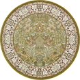 thumbnail image 1 of Unique Loom Tapis Design de Chasse Texturé Narenj 10' x 10' Rond Vert/tan, 1 of 1