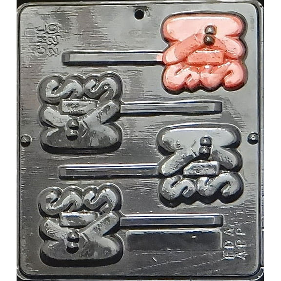 220 Kiss Pop Lollipop Chocolate Candy Mold
