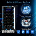 thumbnail image 4 of Spaco 15 Inch 30-Bottle Wine Cooler with Temperature Memory, Digital Temperature Control Compressor Wine Cellar, Fast Cooling Low Noise No Fog, 4 of 8