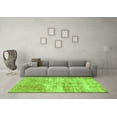 thumbnail image 3 of Ahgly Company Indoor Rectangle Abstract Green Modern Area Rugs, 5' x 8', 3 of 4