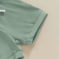 thumbnail image 5 of TOWED22 Toddler Boy Cotton Summer Short Sleeve T-Shirt and Short Set Light Green,6-9 M, 5 of 8
