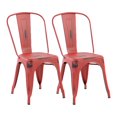 thumbnail image 1 of Homycasa Industrial Metal Stackable Dining Chair for Home or Commercial Use（Set of 2）, 1 of 8