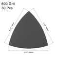 thumbnail image 2 of Unique Bargains Triangular Sandpaper Hook and Loop Fit 3-1/2' Oscillating Multi-Tool Silicon Carbide for Wet/Dry 600 Grit 30pcs, 2 of 5